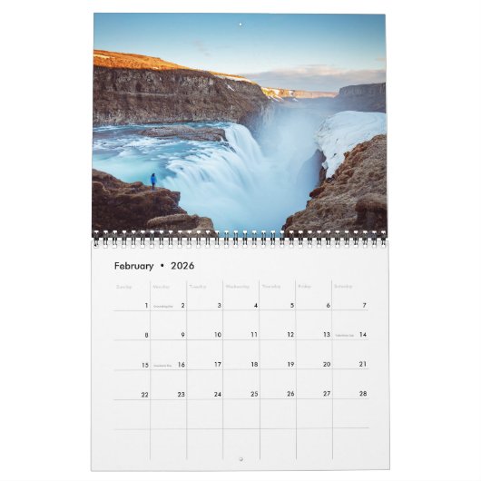 IJsland bezoeken reisavontuur Kalender (Feb 2026)