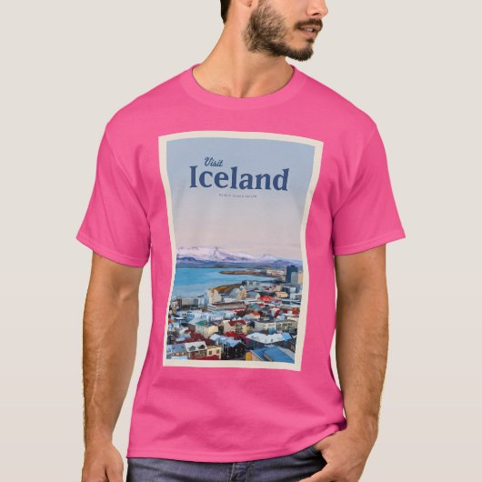 IJsland bezoeken T-shirt (Voorkant)