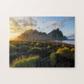 IJsland Black Sand Beach Jigzaag Puzzle Legpuzzel (Horizontaal)