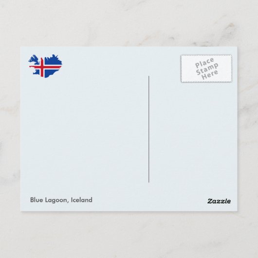 IJsland - Blauwe lagune, IJsland (A) Briefkaart (Achterkant)