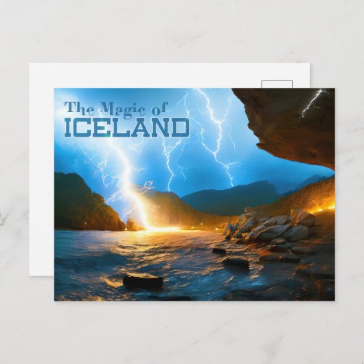 IJsland Briefkaart (Voorkant / Achterkant)