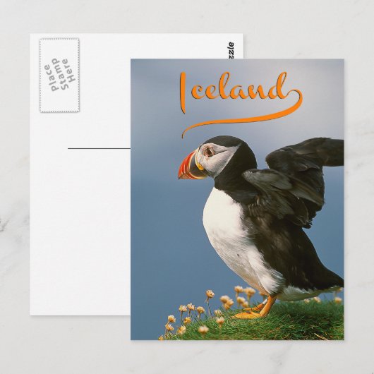 IJsland Briefkaart (Voorkant / Achterkant)