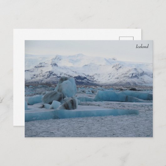 IJsland Briefkaart (Voorkant / Achterkant)