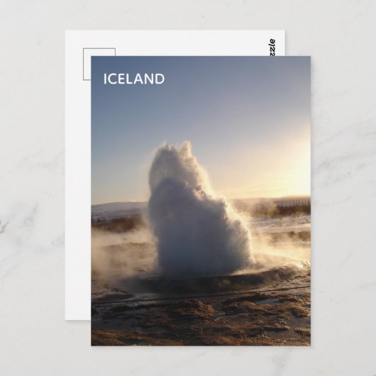 IJsland briefkaart (Voorkant / Achterkant)