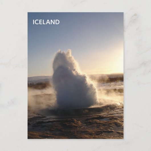 IJsland briefkaart (Voorkant)