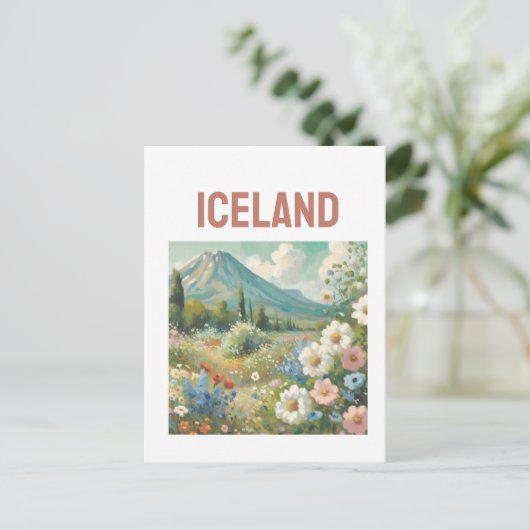 ijsland briefkaart (Staand voorkant)