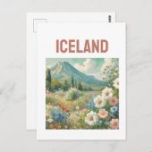 ijsland briefkaart (Voorkant / Achterkant)