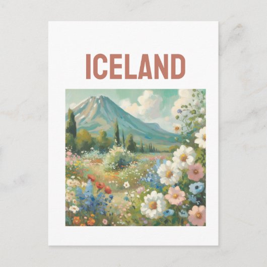 ijsland briefkaart (Voorkant)