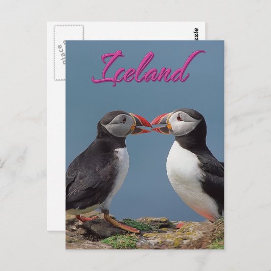 IJsland Briefkaart (Voorkant / Achterkant)