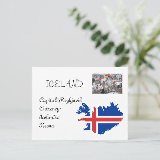 IJsland Briefkaart (Staand voorkant)