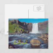 IJsland Briefkaart (Voorkant / Achterkant)