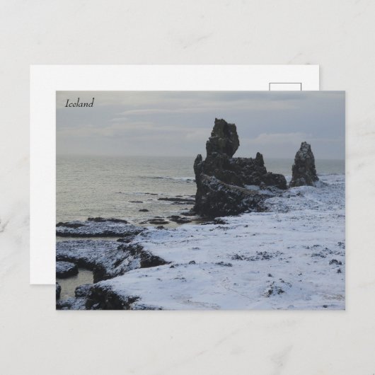 IJsland Briefkaart (Voorkant / Achterkant)