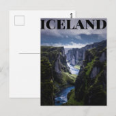IJsland Briefkaart (Voorkant / Achterkant)
