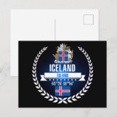 IJsland Briefkaart (Voorkant / Achterkant)