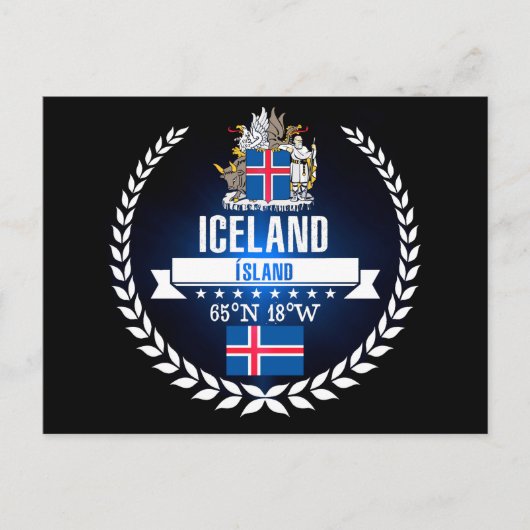 IJsland Briefkaart (Voorkant)