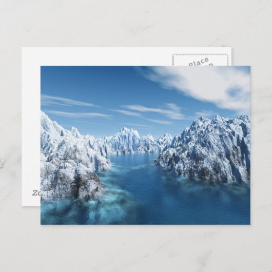 ijsland briefkaart (Voorkant / Achterkant)