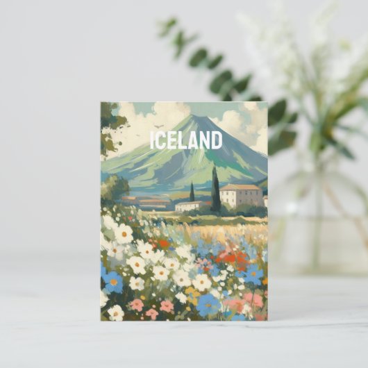 ijsland briefkaart (Staand voorkant)