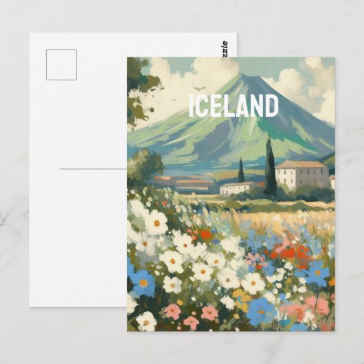 ijsland briefkaart (Voorkant / Achterkant)