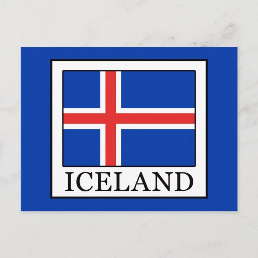 IJsland Briefkaart (Voorkant)