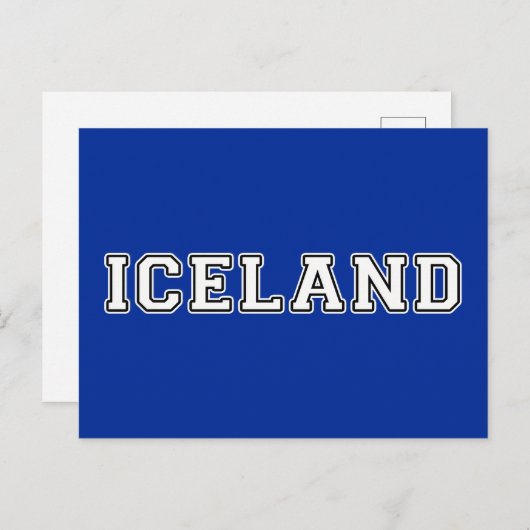 IJsland Briefkaart (Voorkant / Achterkant)