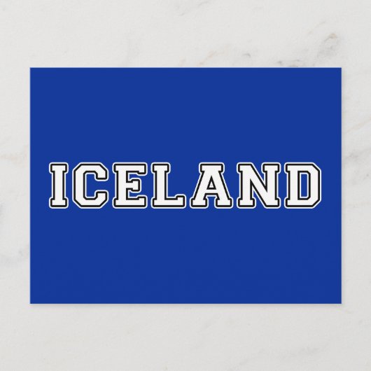 IJsland Briefkaart (Voorkant)