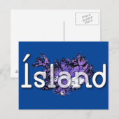 IJsland Briefkaart (Voorkant / Achterkant)