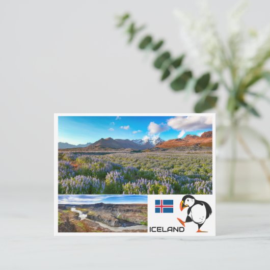 IJsland Briefkaart (Staand voorkant)