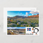 IJsland Briefkaart (Voorkant / Achterkant)