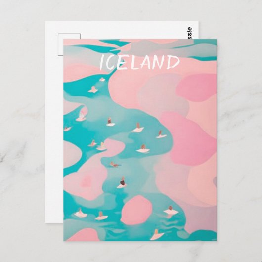 IJsland briefkaart (Voorkant / Achterkant)