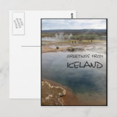 IJsland Briefkaart (Voorkant / Achterkant)