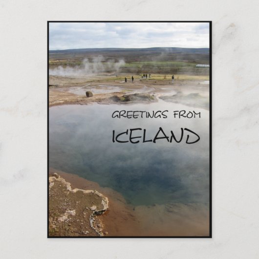 IJsland Briefkaart (Voorkant)