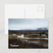 IJsland Briefkaart - Nationaal Park Thingvellir (Voorkant / Achterkant)