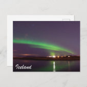 IJsland Briefkaart — Noordelijke lichten/Aurora (Voorkant / Achterkant)