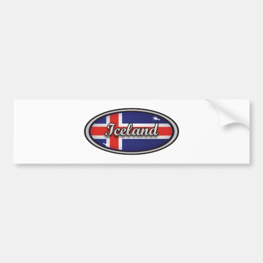IJsland Bumpersticker (Voorkant)