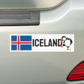 IJsland Bumpersticker (Op auto)