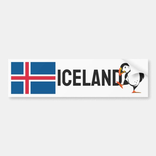 IJsland Bumpersticker (Voorkant)