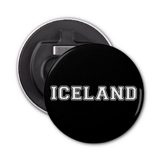 IJsland Button Flesopener (Voorkant)