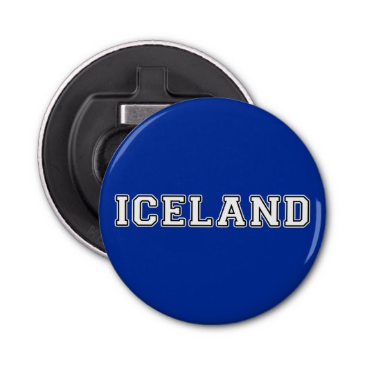 IJsland Button Flesopener (Voorkant)