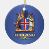 IJsland COA Keramisch Ornament (Voorkant)