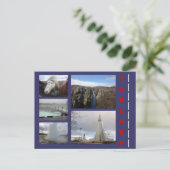 IJsland Collage 1 Briefkaart (Staand voorkant)