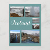 IJsland Collage 2 Briefkaart (Voorkant)