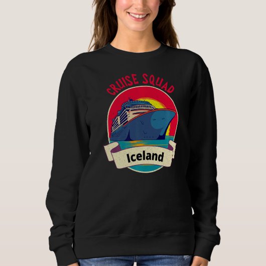 IJsland Cruise Squad Matching Groep Trui (Voorkant)