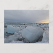 IJsland Diamond Beach Briefkaart (Voorkant)