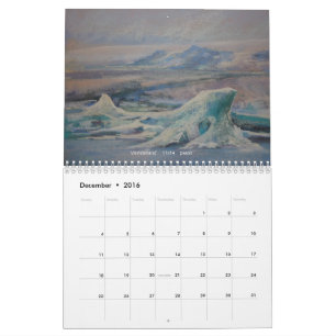 IJsland door de ogen van een artistieke kalender