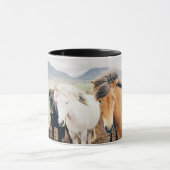 IJsland drie kleurpaarden Mok (Midden)