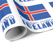 IJsland en IJsland Cadeaupapier (Rol Hoek)