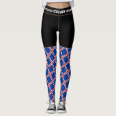 IJsland en IJslandse vlag mode, fan van reizen en  Leggings (Voorkant)