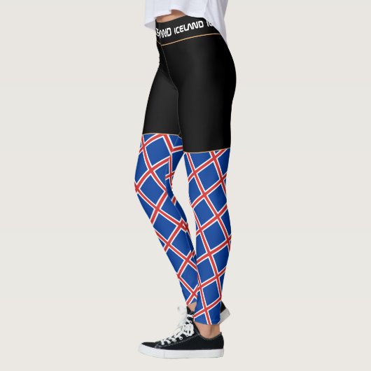 IJsland en IJslandse vlag mode, fan van reizen en  Leggings (Links)