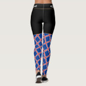 IJsland en IJslandse vlag mode, fan van reizen en  Leggings (Achterkant)