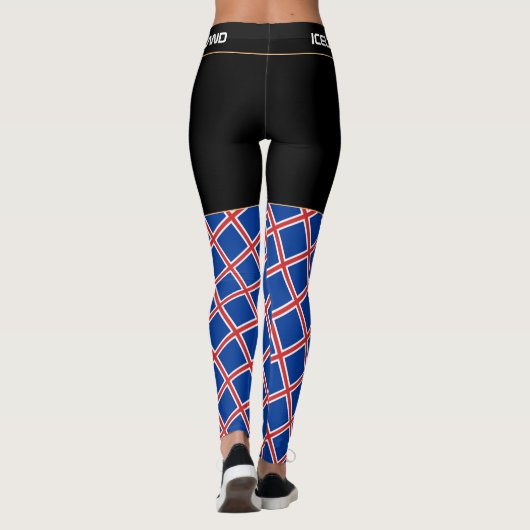 IJsland en IJslandse vlag mode, fan van reizen en Leggings (Achterkant)